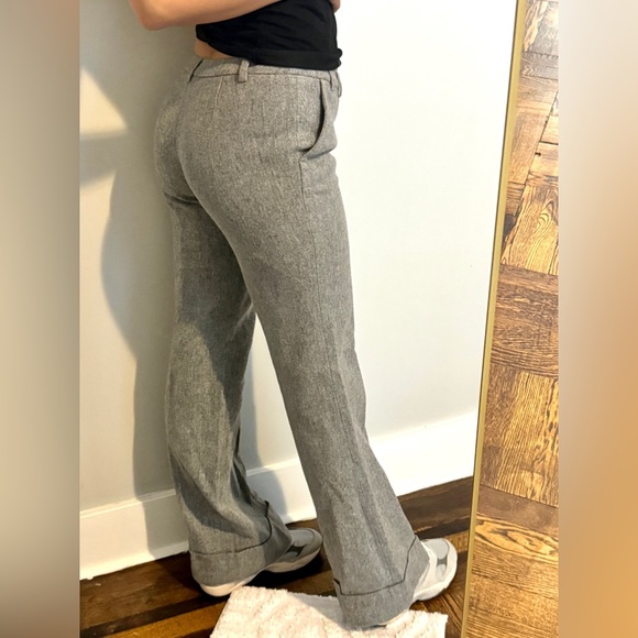 Walter Gray Wool flare lined wide leg pants - Picture 2 of 8